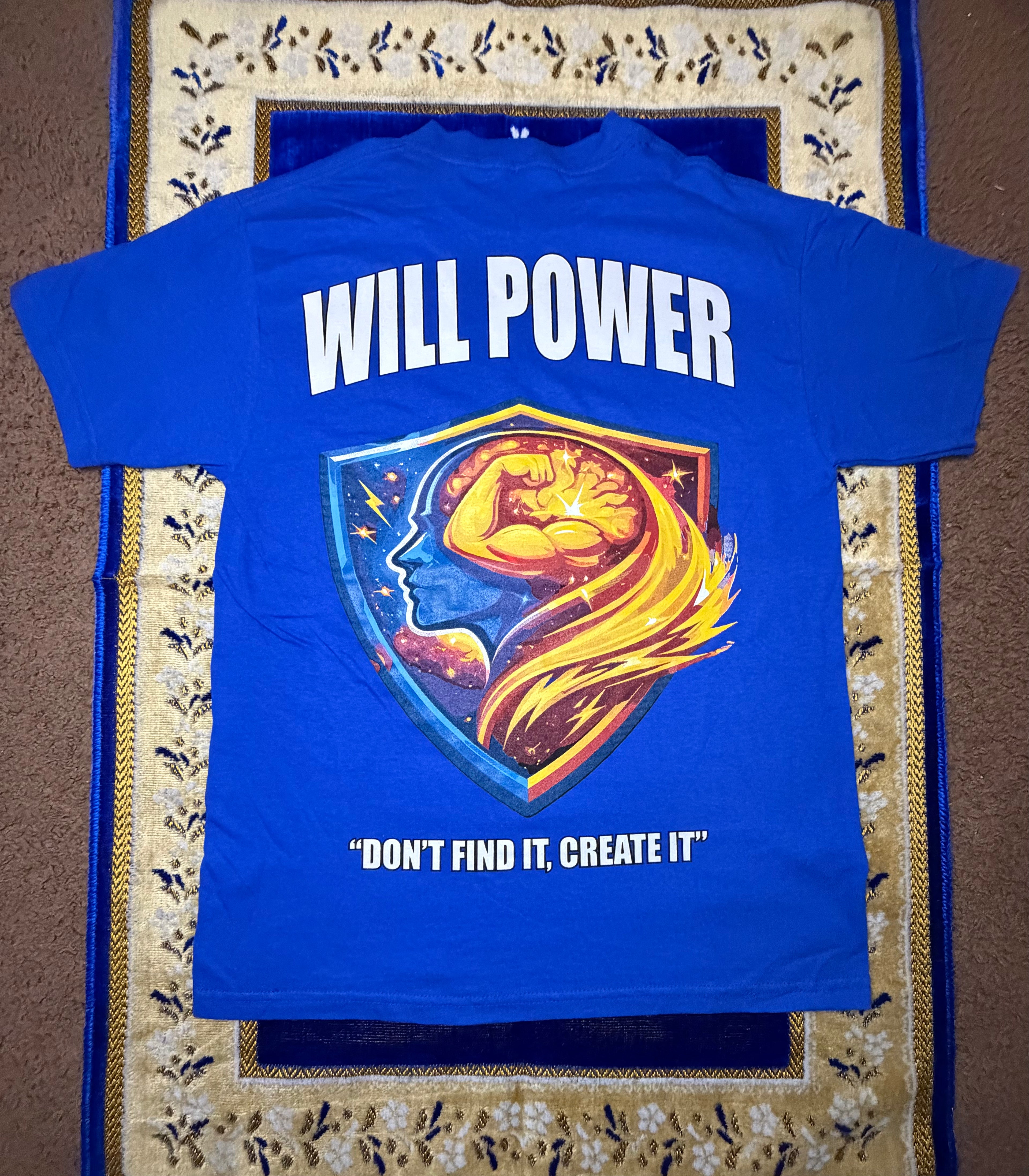 Royal Blue Mental Will Power T-Shirt