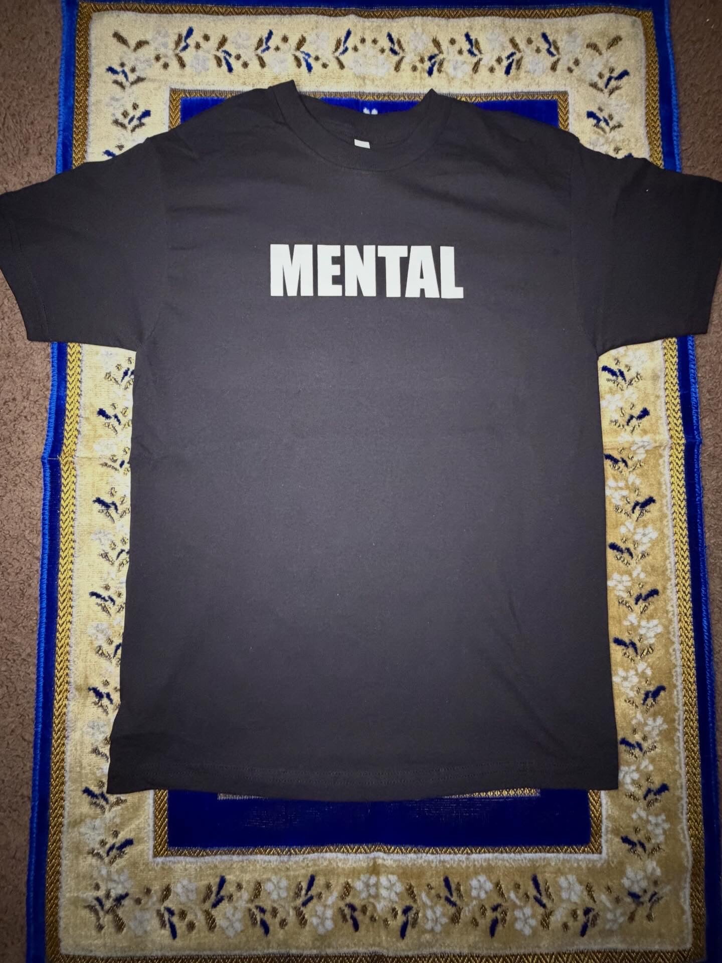 Black Mental Will Power Tshirt Heavyweight
