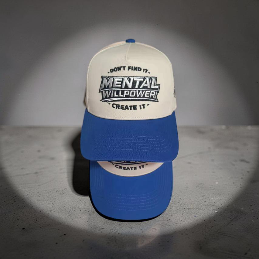 Blue Mental Will Power Hat